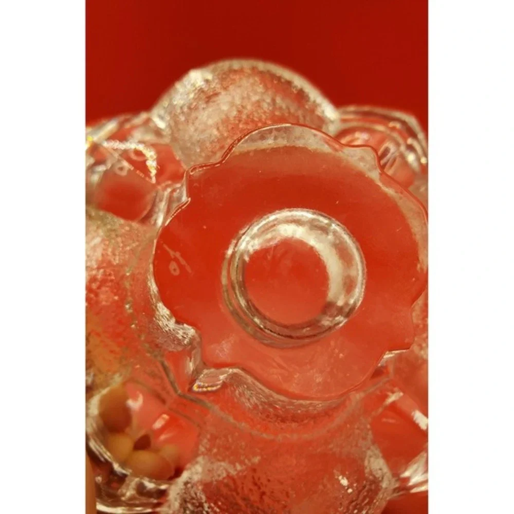 ORREFORS‎ Lars Hellsten Textured Petal Flower Blossom Candle Holder